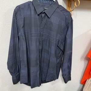 Ganni Charcoal Men's Casual Button Down Shirt